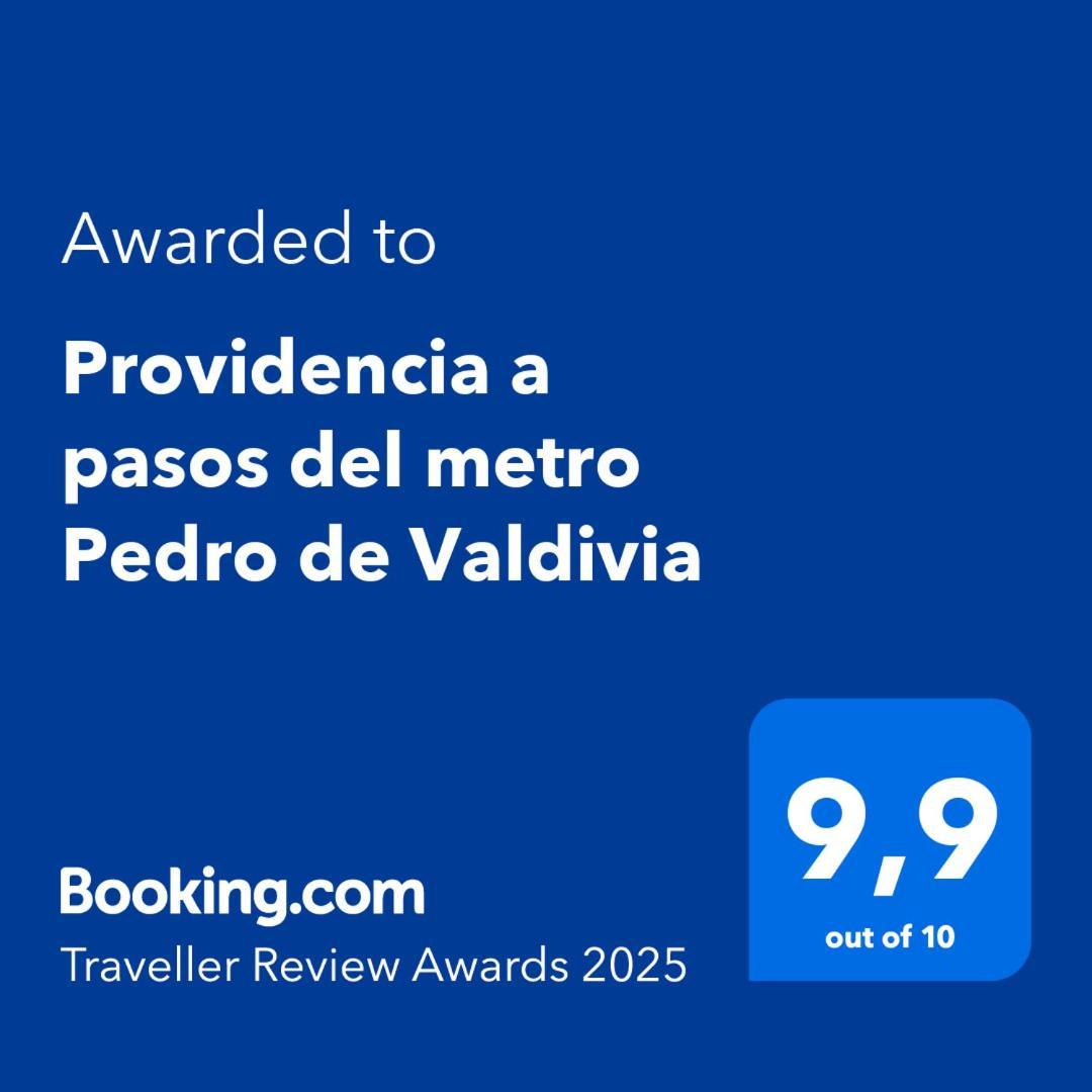圣地亚哥Providencia A Pasos Del Metro Pedro De Valdivia公寓 外观 照片